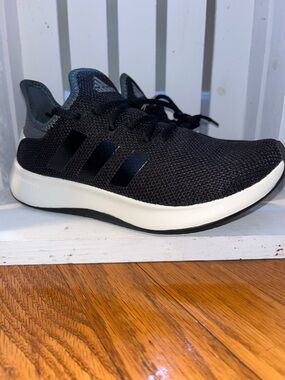 adidas Black Sneakers with White Midsole